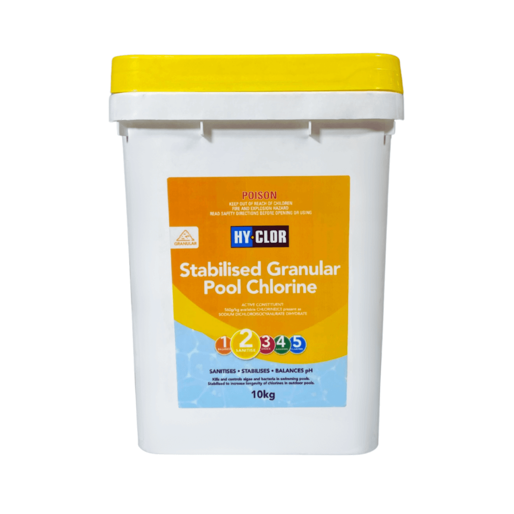 HYCLOR STABILISED GRANULAR POOL CHLORINE Hyclor