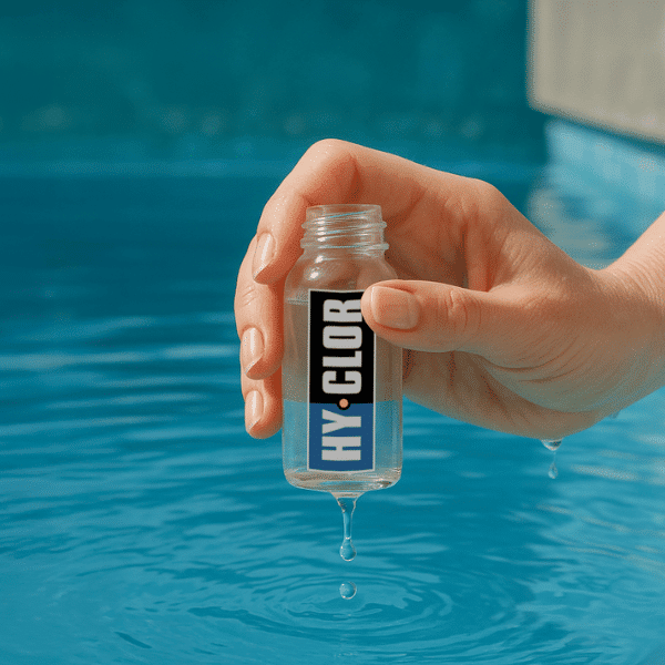 Collecting a pool water sample